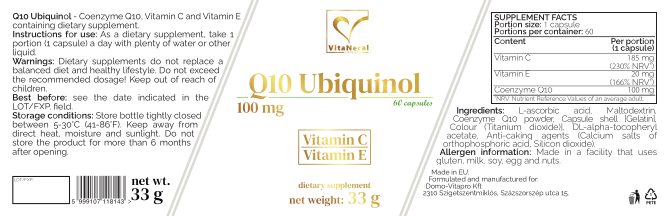 Vitaneral Q10Ubiquinol