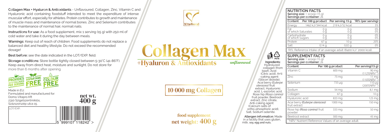 Vitaneral CollagenMax+Hyaluron